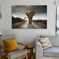 thumbnail image 6 of Single Walking Elephant Poster Decorative Painting Canvas Wall Art Living Room Posters Bedroom Painting,Unframe-style,28×41inch (70×105cm), 6 of 8
