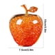 thumbnail image 3 of Adorno de manzanas de cristal | Decoración navideña de vidrio artesanal | Regalo romántico personalizado de Nochebuena para amigos y familiares | Decoración festiva para el hogar | Opciones en rojo,, 3 of 6