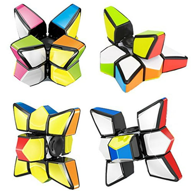 Fidget Spinner 1x3x3 Speed Cube 2 In 1 Stickerless Brain Teasers Magic Puzzle Spinning Top Cube Stress Relief Finger Toys Kids Adults Walmart Com Walmart Com