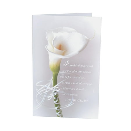 Darice Victoria Lynn Single Calla Lily Wedding Program Kit