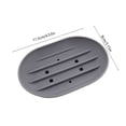 thumbnail image 3 of Silicone Soap Bowl With Drainage Holes Non Slide Elliptical Soap Container For Bathroom And Shower Use, 3 of 6