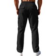 thumbnail image 6 of Men's Corduroy Utility Pants Relaxed Fit Pockets Casual Outdoor Cargo Trousers Travel Workwear, 6 of 9