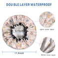 thumbnail image 3 of Shower Caps,Colorful Princess Swan Pattern Waterproof Shower Cap for Women 4 Pieces,Double Reusable Hair Cover for Shower PEVA Elastic Stretch Hem, 3 of 7