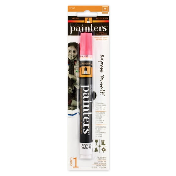 Elmer's Painters Opaque Paint Marker, Medium Point, Hot Pink, 1 Count