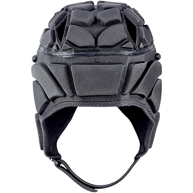 Casco protector de fútbol con carcasa blanda, cascos de rugby, casco acolchado suave, casco de fútbol con bandera ajustable, casco de fútbol, protección para la cabeza de portero de fútbol para