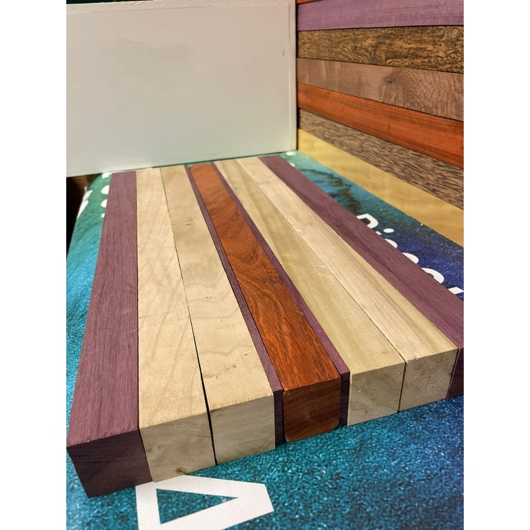Custom Edge Grain Cutting Board - Black Walnut, Hard Maple, Purple Heart