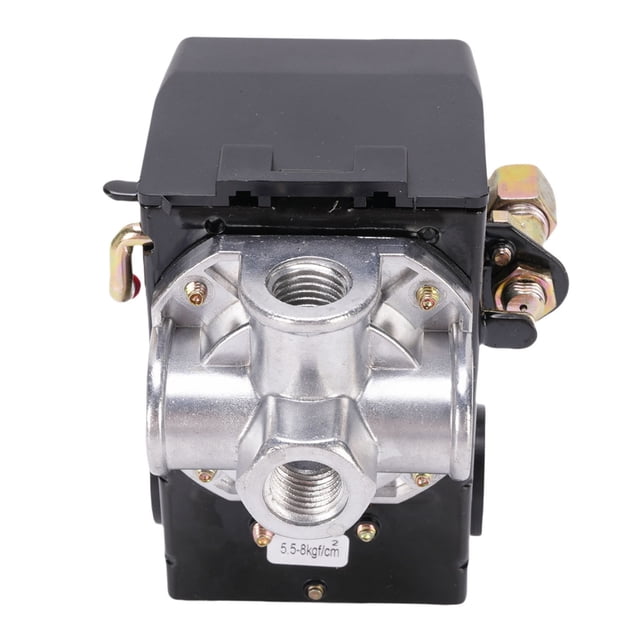 Interruptor De Presión Del Compresor De Aire, Interruptor De Control De Presión Del Compresor De Aire De 4 Puertos 95 A 125 PSI Eficiencia Mejorada ABS Acero Inoxidable Para