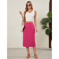 thumbnail image 5 of Falda midi Naggoo Summer elástica de cintura alta con abertura en la espalda, 5 of 5