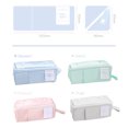 thumbnail image 2 of LCXmlly Large Capacity Pencil Case Pencil Case Large Capacity Double Sided Tofu Shaped Pencil Pouch Multi functional Storage for Stationery Purse And Cosmetics, 2 of 8