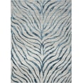 thumbnail image 2 of Elegance GC_CNC6006 Blue 2x3 ft Area Rug - Soft Polyester Accent Rug, Stain Resistant, Durable Jute Backing for High Traffic Homes &amp; Entryways, Made in Turkey, 2 of 6