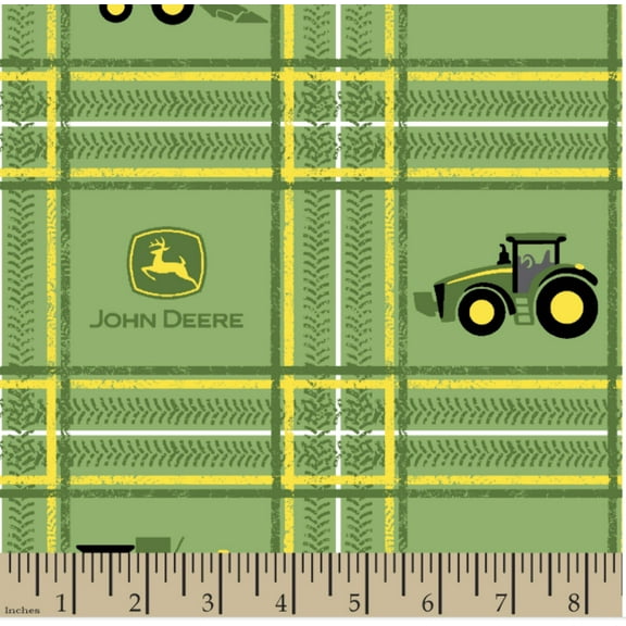 Handmade Placemat Or Table Runner John Deere Tractor Plaid
