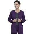 thumbnail image 6 of Cherokee Women's Snap Front Scrub Jacket with 3 Pockets and Knit Cuff - WW340, 6 of 7
