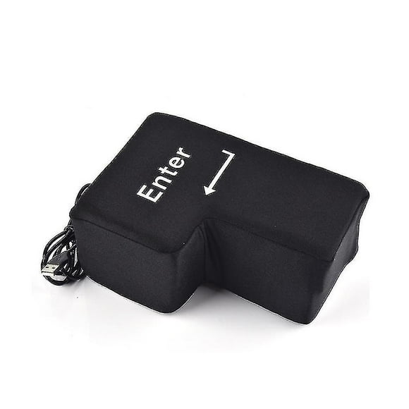 Blue Funny Big Enter Key Stress Usb Rest Pillow Cushion
