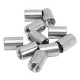 thumbnail image 1 of Round Connector Nuts, Rustproof 304 Stainless Steel Female Thread Glossy Finish Coupling Nut Set  For Home Maintenance, 1 of 8