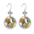 thumbnail image 1 of Boucles d'Oreilles Nœud Fruit Tropical Citron Pin Jaune Crochet Percé, 1 of 3
