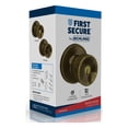 thumbnail image 6 of First Secure by Schlage Hawkins Keyed Entry Door Knob Lock in Antique Brass for Exterior, 6 of 9