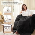 thumbnail image 5 of ThermaSnug Silky Soft Electric Heated Throw Blanket, 50"x60", Heating Throw Blanket with 6 Heat Settings, Machine Washable, Charcoal Grey, 5 of 8