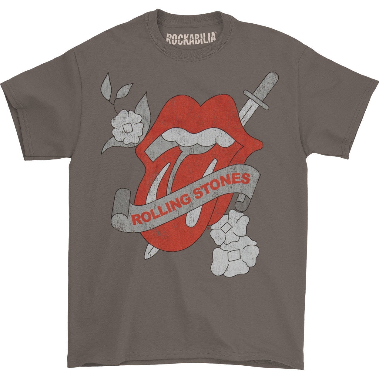 Rolling Stones Men's Tattoo You Circle Slim Fit T-shirt Black Rolling Stones Men's Tattoo You Circle Slim Fit T-shirt Black