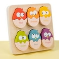 thumbnail image 4 of OUSITAID Kids Cartoon Chick Puzzle Kids Color Shape Match Developmental Learning Toy for Children Kids Gift, 4 of 6