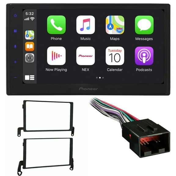 Pioneer Double DIN Bluetooth Car Stereo Upgrade for 1999-2004 Ford F-150  Includes In-Dash Car Stereo, Dash Kit, and Harness