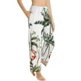 thumbnail image 2 of Daiia Flamingo Palm Trees Women's Sleep Pant with Pockets and Drawstring,Pajama Pants-Medium, 2 of 9