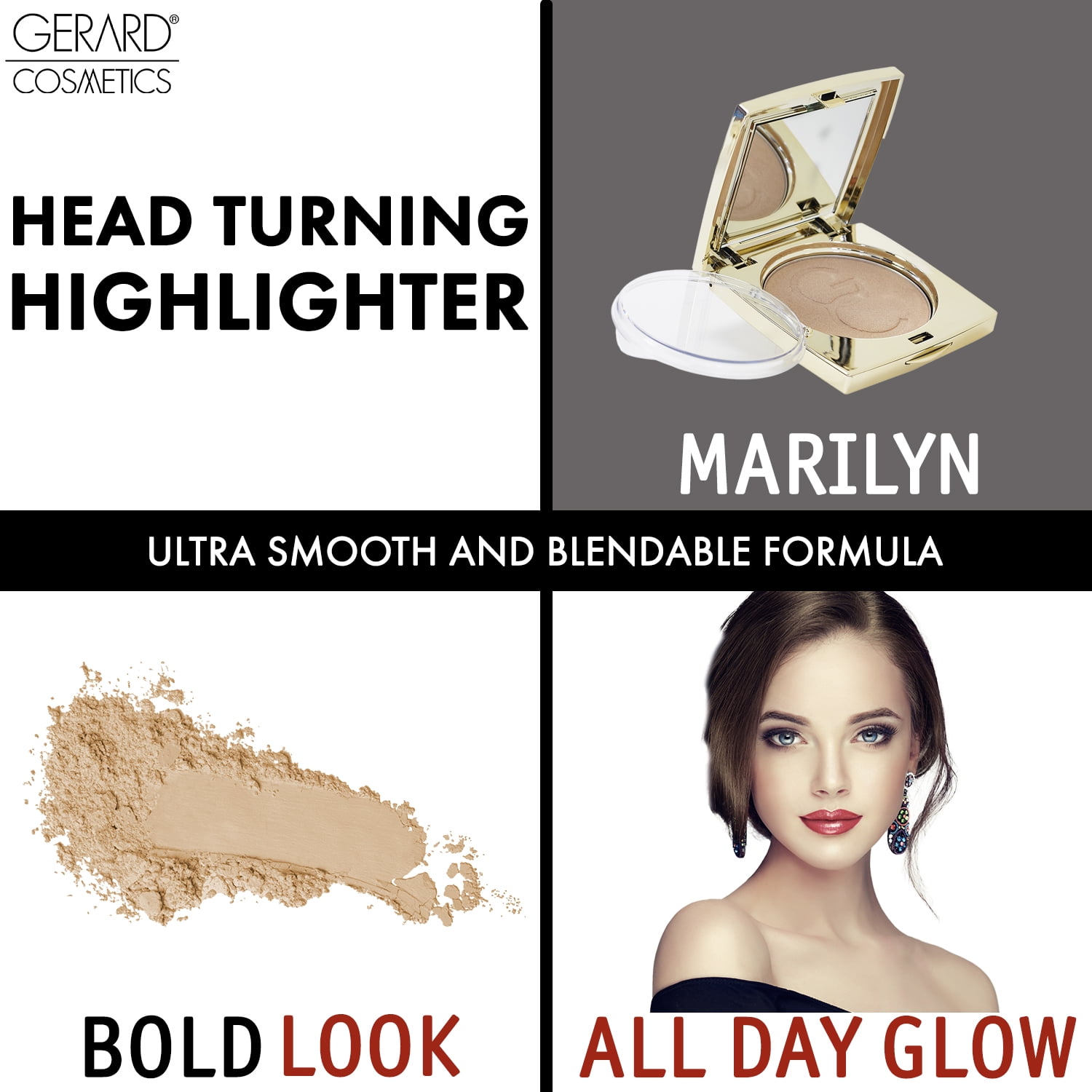 Gerard Cosmetics Star Powder - Champagne Highlighter Makeup - Sophia