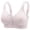 Purple, variant on Front Button Wireless Bras for Women Plus Size, Soft Support Sleeveless Comfortable Daily Underwear