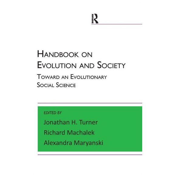 Handbook on Evolution and Society: Toward an Evolutionary Social Science, (Hardcover)