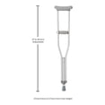thumbnail image 3 of McKesson Aluminum Youth Underarm Crutches 4' 6" to 5' 2" User Ht. 146-10401-8 16 per Case, 3 of 3