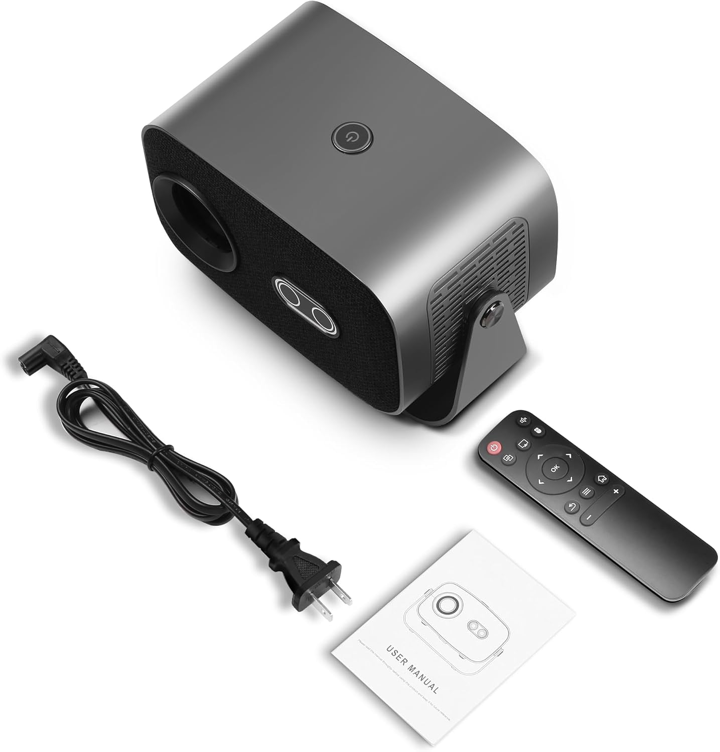 CNV Smart Mini Projector with WiFi and Bluetooth,supports 1080P Portable,supports 4k Outdoor Portable Projector,Wireless mirror screen mirroring