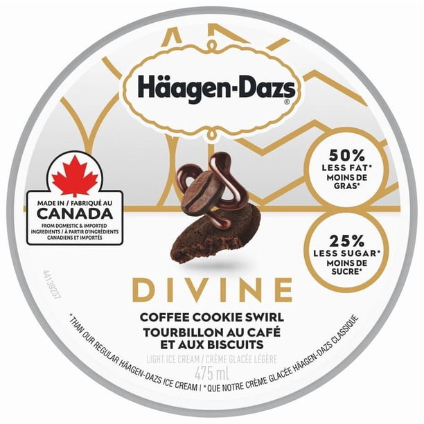 HÄAGEN-DAZS Divine Coffee Cookie Swirl Light Ice Cream - Walmart.ca