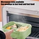 thumbnail image 5 of Xihbxyly Lonchera Hermética, Recipiente Bento para Adultos, Apto para Uso Alimentario, Incluye Tenedor, Cuchara y Palillos, Apto para Microondas, Multiusos para Trabajo, Picnic, Camping, Verde, Morad, 5 of 7