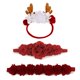 thumbnail image 1 of Juego de diademas navideñas NUWAJP para bebés y niñas, 3 unidades, con flores, 1 of 7