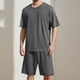 thumbnail image 1 of WILLBEST Pantalones Cortos para Hombre, Conjunto de Ropa de Casa de Verano de Color Liso, Estilo Casual, de Manga Corta, 1 of 3