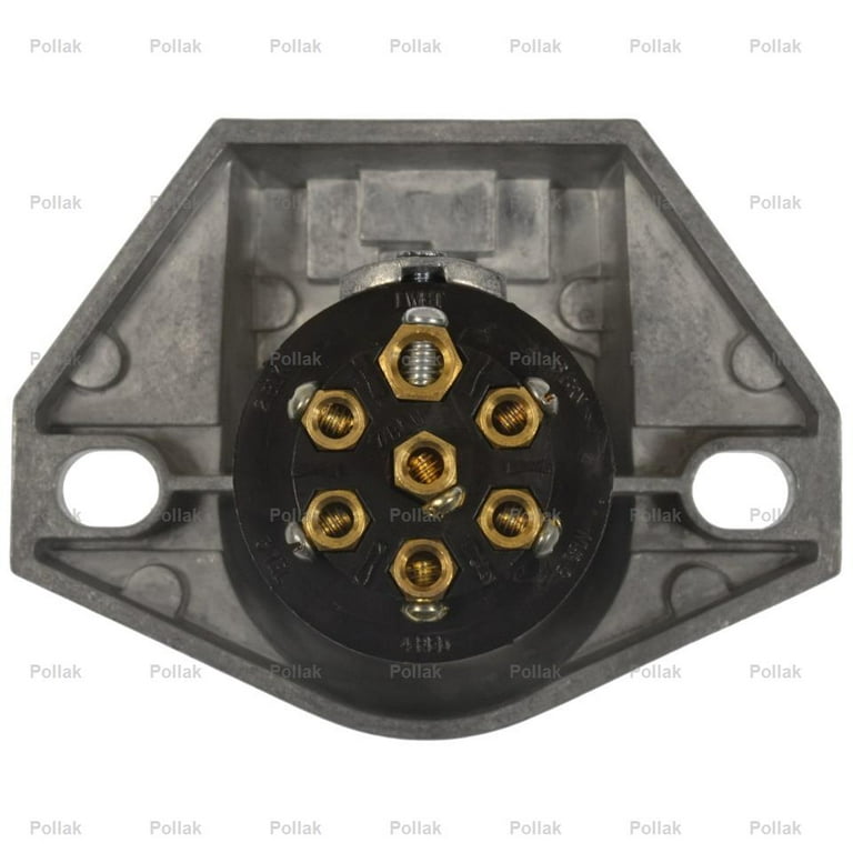 Pollak 11-720 Zinc 7-Pin Socket Trailer Connector - Walmart.com