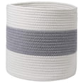 thumbnail image 1 of Cesta tejida de algodón para refrigerios, ropa sucia, armario, dormitorio, bebé 25cm, 1 of 7