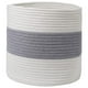 thumbnail image 1 of Cesta tejida de cuerda de algodón, cesto para ropa, contenedores de almacenamiento decorativos, organizador para 20 centímetros, 1 of 7