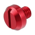 thumbnail image 1 of Unique Bargains Universal M8 Motorcycle Mirror Hole Plugs Screws Mirrors Caps Lock Offs Cover Caps Positive Red, 1 of 7