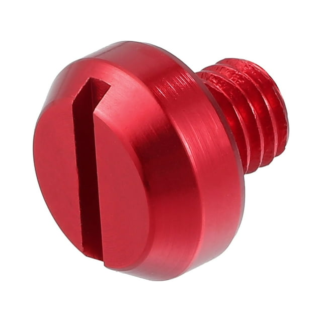 Unique Bargains Universal M8 Motorcycle Mirror Hole Plugs Screws Mirrors Caps Lock Offs Cover Caps Positive Red