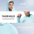 thumbnail image 4 of MIER Men's Sun Protection Hoodie Long Sleeve Workout UV Shirts, 4 of 7