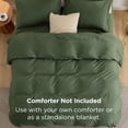 thumbnail image 4 of Juego de Ropa de Cama Bedsure Funda de Edredón con Sábana Ajustable Queen Verde, 4 of 9