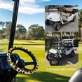 thumbnail image 2 of ZUXONGSY Sunflower Golf Cart Steering Wheel Cover Cow Print Universal Automotive Steering Wheel Cover Sweat-Absorbent Car Wheel Protector Covers for Club Car Golf Cart Interior Decor, 2 of 7