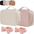 thumbnail image 1 of Set de bolsa de cosméticos para pacientes, bolsa de cosméticos de tocador con múltiples compartimentos, juego de bolsa de maquillaje de viaje para pacientes, bolsa de cosméticos de tocador de múltiple, 1 of 7