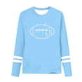 thumbnail image 5 of ITSAME Girls Long Sleeve T-Shirts, Round Neck Fashion Print Loose Fit Kids Fashion Leisure Tees Light Blue Size 9-10T, 5 of 6