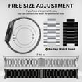 thumbnail image 5 of CIRUTVAL Samsung Galaxy Watch 6 Band Classic 43mm 47mm 40mm 44mm, Samsung Galaxy Watch 5 Band Pro 45mm 40mm 44mm,Galaxy Watch 4 Band Classic 40mm 44mm 42mm 46mm, 20mm No Gap Band Stainless Steel Metal, 5 of 8