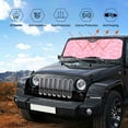 thumbnail image 6 of Bingfone Breast Cancer Awareness Car Windshield Sun Shade Protector Keep Your Vehicle Cool Sun Shield Visor Cover Foldable For Car Truck Suv-Medium, 6 of 9