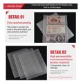 thumbnail image 4 of Billetes De Dinero, Papel, Dinero, Página De Álbum, Fundas De Soporte Para Coleccionar, Hoja De Hojas Sueltas De 3 Ranuras, Protección De Álbum 10 Uds. Vogacara HA022674-00, 4 of 5