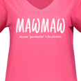 thumbnail image 3 of Inktastic Funny Mawmaw Because Grandmother is for Old Ladies Women's Plus Size V-Neck T-Shirt, 3 of 4