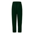 thumbnail image 5 of Knosfe Women’s Fleece Lined Sweatpants Baggy Wide Straight Leg Pants Green L, 5 of 6