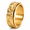 Gold, variant on Men's Cloud Pattern Spinner Ring, Stainless Steel Textured Rotating Band, US Sizes 7-13, Outer Layer Spinning Design, Casual Streetwear Style, Gift for Him